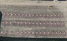 卫星图片显示大批歼-6无人机进驻福建机场