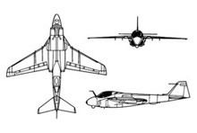 A-6攻击机三视图