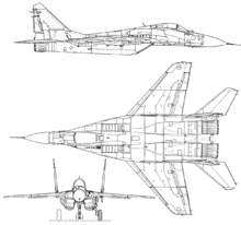 米格-29三视图