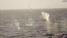 超低空掠海攻击的阿根廷 A-4 天鹰