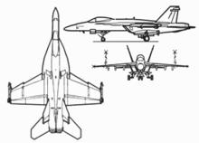 F/A-18三视图