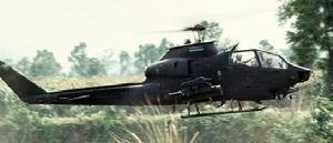 AH-1E安装了陆战队AH-1J的通用炮塔，装上了20毫米M197机炮