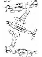 Me 262B-1a 三视图