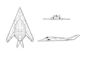 F-117A三视图