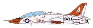 T-45“苍鹰”教练机侧视图（美国海军涂装）